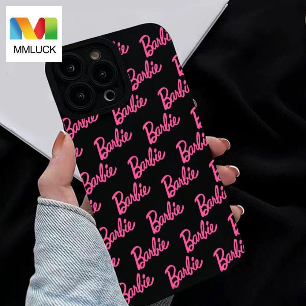 Mmluck barbie phone case for i phone, silicone soft, soft silicon phone sleeve girls gift with mirror pink for i phone 11 14 pro max shell