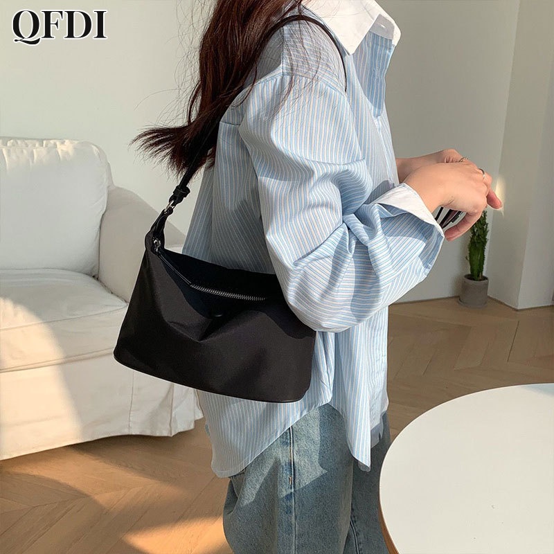 Túi QFDI vải nylon oxford nhẹ không thấm nước phong cách Hàn Quốc dành cho nữ