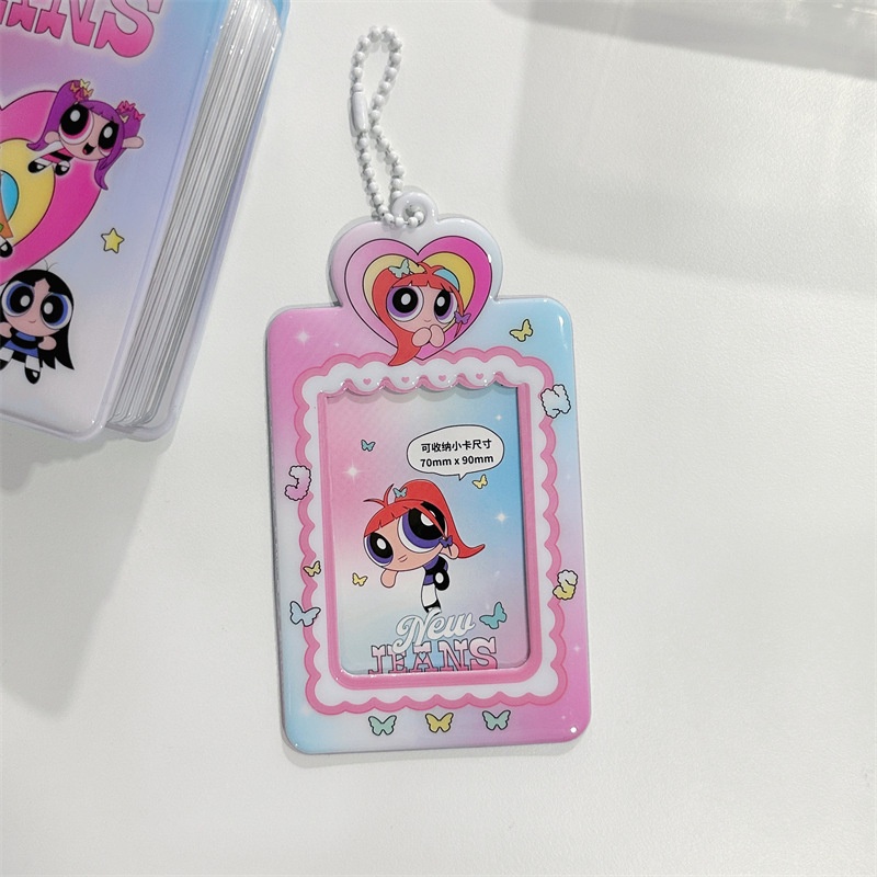 Hàn quốc newjeans nữ cảnh sát bay dễ thương bộ thẻ pvc 3 inch thẻ nhỏ thẻ ăn trưa lưu trữ thẻ túi hiển thị mặt dây chuyền