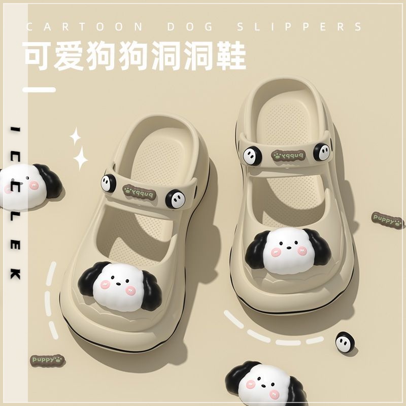 Dép nữ dép cross đi biển ICCLEK B28G19X đế cao thoải mái xinh xắn cho nữ