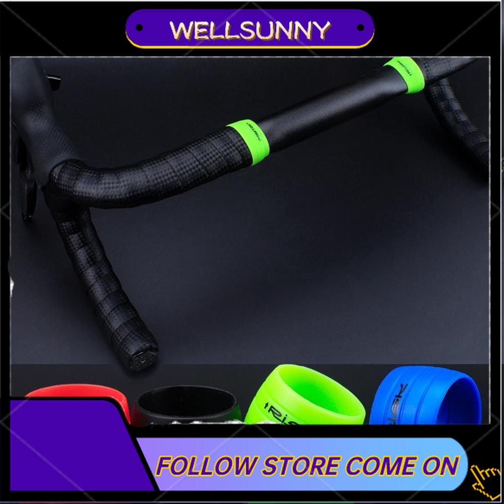 1 cặp băng tay lái / cao su silicone chống trượt xe đạp đường trường cắm vòng tay cầm xe đạp không thấm nước / mtb