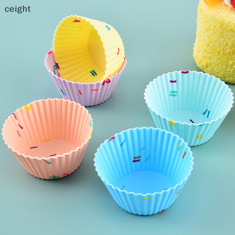 Set 5 / 9 Khuôn Silicon Làm Bánh muffin / cupcake Nhiều Hình Dạng diy vn