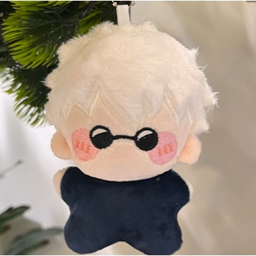 Star3 jujutsu kaisen gojo satoru búp bê sang trọng quà tặng cho bé gái túi trẻ em mặt dây chuyền đồ chơi nhồi bông cho trẻ em búp bê móc khóa