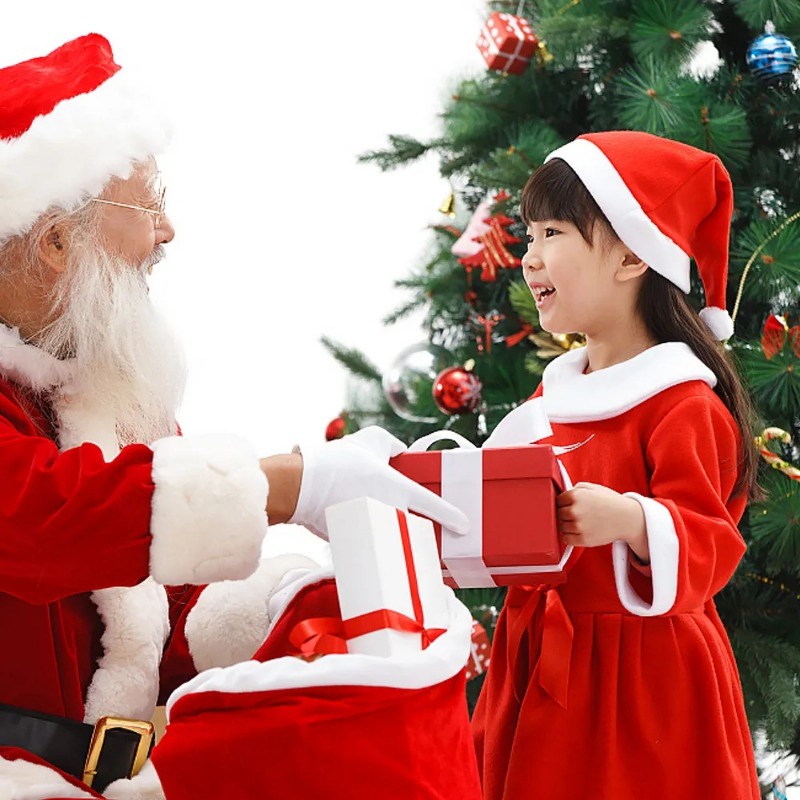 Mũ Ông Già Noel Nhồi Bông Giáng Sinh Năm Mới / Người Lớn / Mũ Ông Già Noel Ấm Áp Siêu Dày Mềm Mại Trang Trí Tiệc Tùng / Mũ Giáng Sinh