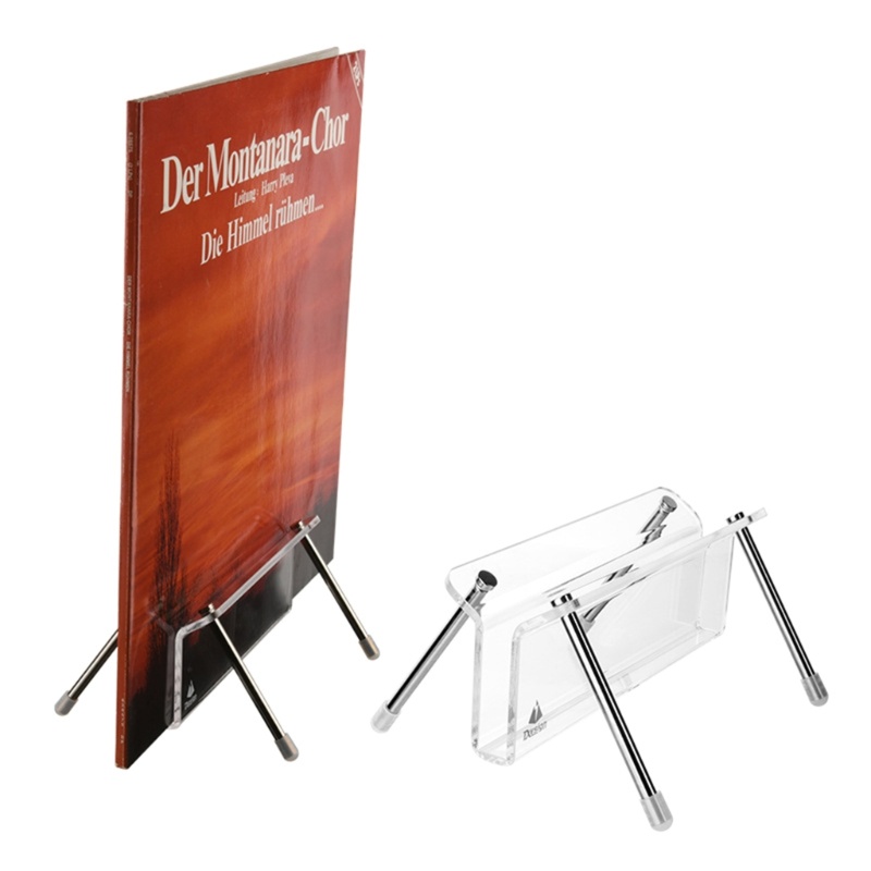 Lidu1 sleek Giá Đỡ acrylic Trưng Bày Đĩa Than Để Bàn Thanh Lịch