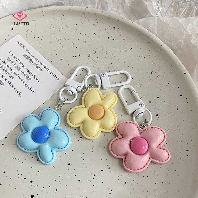 Móc Khóa Hình Bông Hoa Nhiều Màu Sắc Dễ Thương Mới