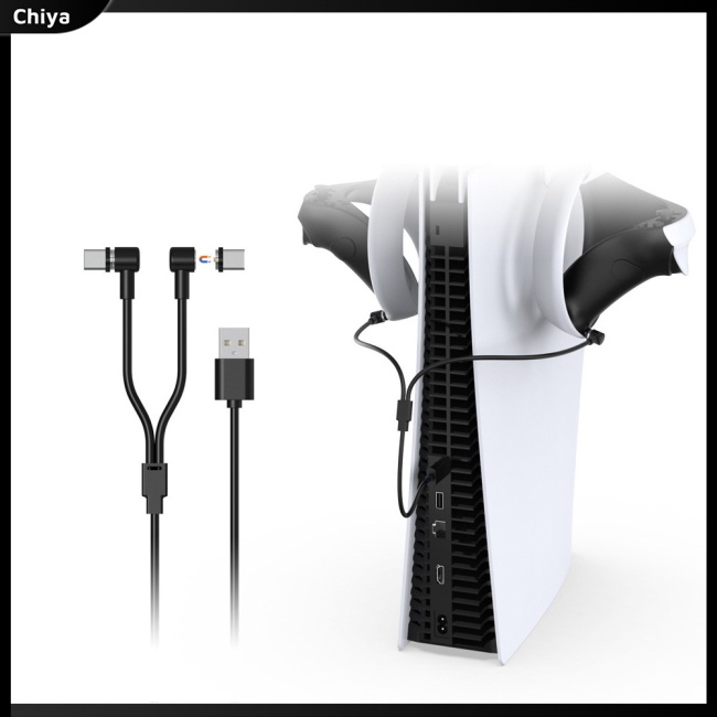 Dây Cáp Sạc Đồng Bộ Dữ Liệu Usb 2 Trong 1 Có Nam Châm Tương Thích Với Switch / Ps5