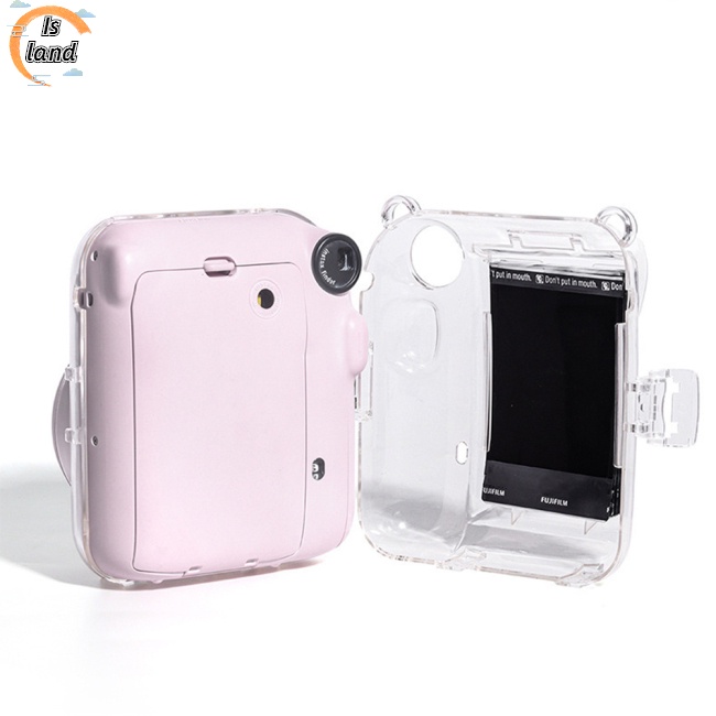 Vỏ Bảo Vệ Chống Trầy Xước Trong Suốt Kèm Dây Đeo Dành Cho Máy Ảnh Instax Mini 12
