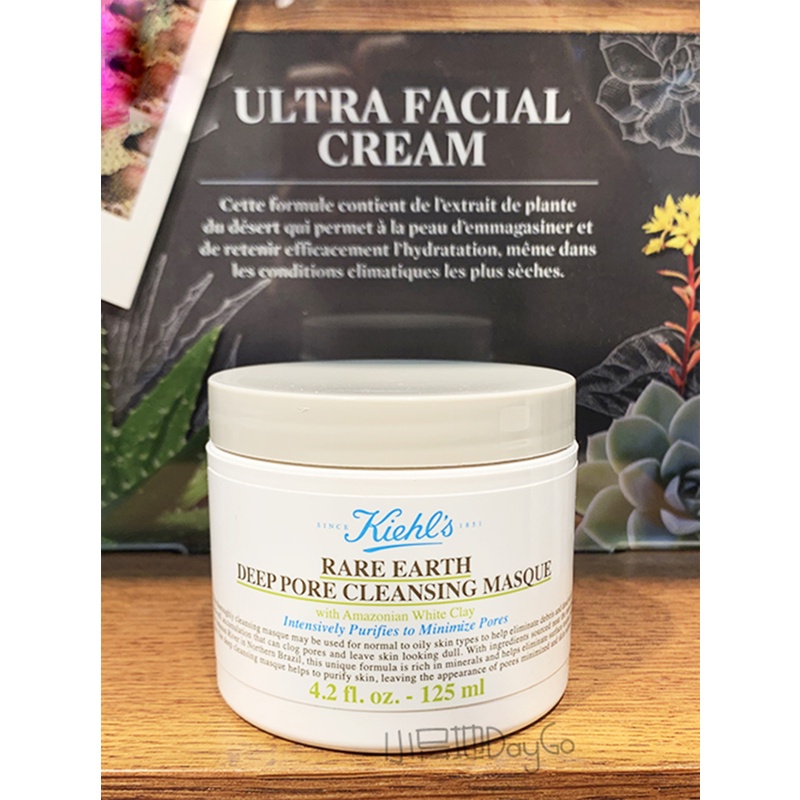 KIEHL'S Mặt Nạ Bùn Trắng Làm Sạch Sâu Loại Bỏ Mụn Đầu Đen Kiểm Soát Dầu Thu Nhỏ Lỗ Chân Lông Hiệu Kiehl 'S