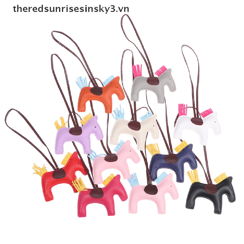 ## Móc Khóa Da PU Thủ Công Hình Ngựa Thời Trang Cho Nữ