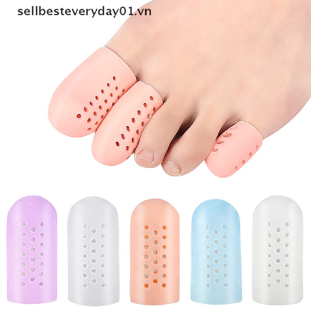 1 Cặp Bọc Bảo Vệ Ngón Chân Bằng Silicon Giảm Đau Hiệu Quả