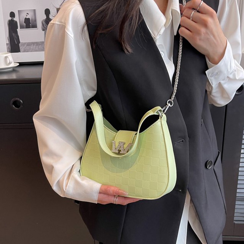 Túi Đeo Vai Họa Tiết Sọc Caro Thời Trang Cho Nữ