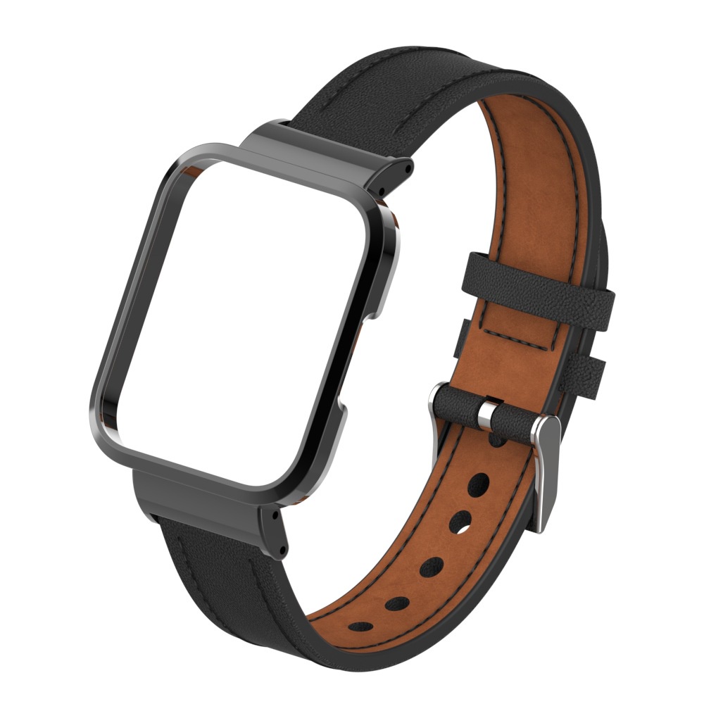 Dây Đeo Thay Thế Chất Liệu Da Màu Trơn Cho Redmi Watch 3 Redmi Watch 2 Lite / Mi Watch Lite