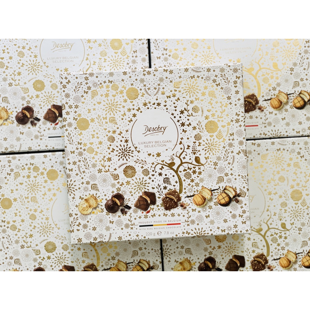 (date T9/2023) Bánh Desobry Bỉ - Hộp Giấy Cứng 220g