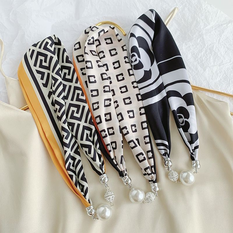 Băng Đô Cài Tóc / Khăn Quàng Cổ Khóa Nam Châm Cao Cấp Thời Trang Xuân Hè Dành Cho Mẹ Bỉm Sữa