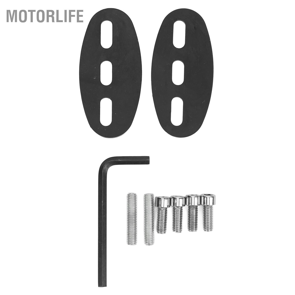 Motorlife Xe Máy Chiếu Hậu Nhôm Xoay 360 Độ Mặt Gió Có Thể Điều Chỉnh Cánh Gương Cho R15