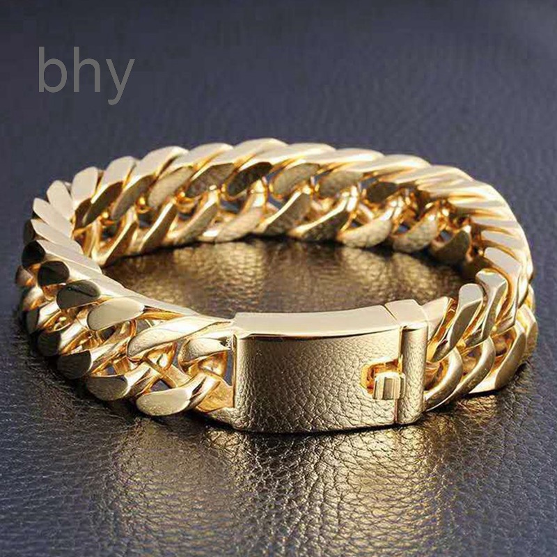 Vòng Tay Mạ Vàng 18K Thời Trang Cho Nam