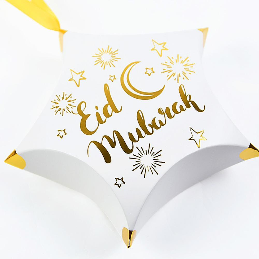 Set 6 Ngôi Sao / Mặt Trăng Bằng Giấy Phong Cách Hồi Giáo Sáng Tạo Trang Trí DIY