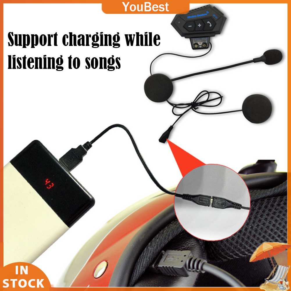 Tai Nghe Bluetooth Bt12 Csr8635 V4.0 + Edr Dùng Cho Mũ Bảo Hiểm