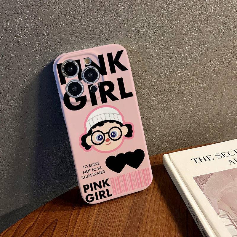 Ốp Điện Thoại Hình Cô Gái Xinh Xắn Cho iphone14promax 14 11 13 xr