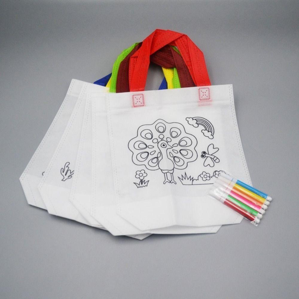 Túi Đựng Màu Vẽ Tranh Bằng Vải Không Dệt Thủ Công DIY