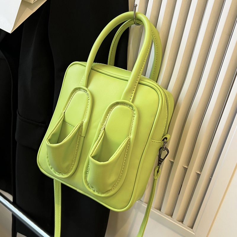 MISCHA Túi Đeo Chéo Vai Hình Vuông Nhỏ Màu Trơn Thiết Kế Di Động Mới Cho Nữ