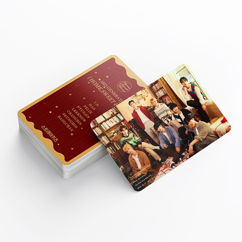Set 55 Tấm Thẻ Ảnh Lomo Các Thành Viên Nhóm Nhạc Stray Kids