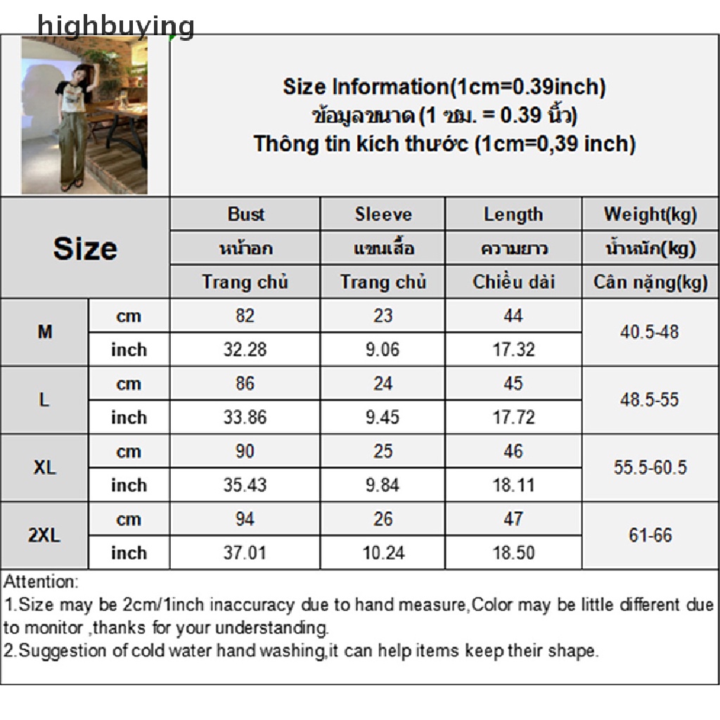 Áo Thun Lửng Ngắn Tay Cổ Tròn In Họa Tiết Phong Cách Retro Mỹ