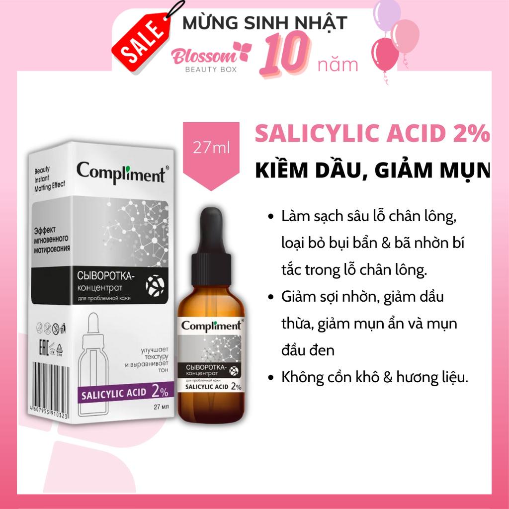 Serum BHA Salicylic Acid 2% Compliment giảm dầu mụn (27ML)