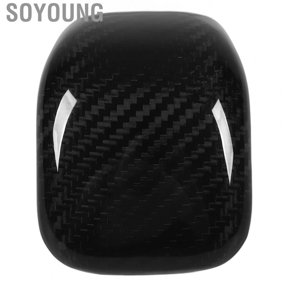 Soyoung Central Control Gear Panel Frame Cover  Glossy Surface Fade Resistant Long Lasting Clear Smooth Texture Carbon Fiber Handle for A ClA
