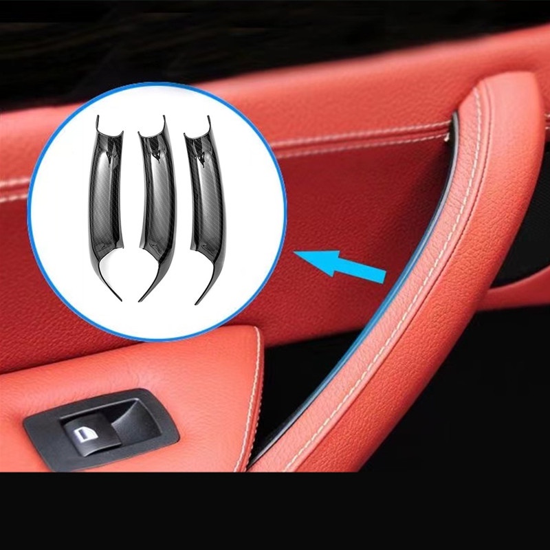 Khung Gắn Tay Nắm Cửa Họa Tiết Sợi Carbon Cho Xe Hơi BMW X3 X4 F25 F26 2011 2012 2013 2014 2015 2016 2017