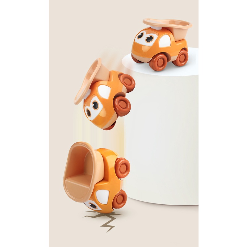 Mới Đồ Chơi Xe Công Trường Họa Tiết Hoạt Hình Dễ Thương