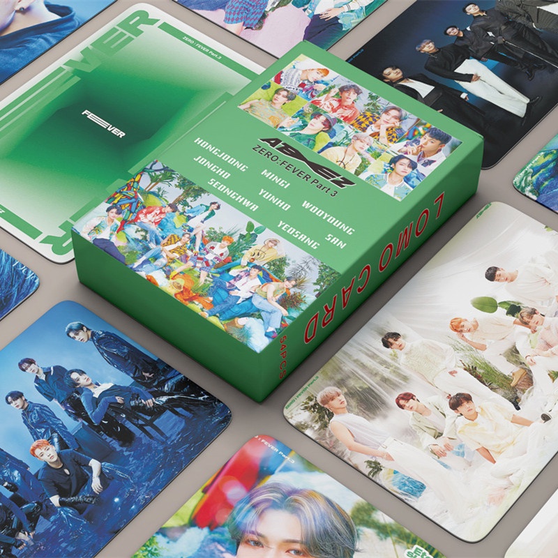 Hộp 55 Ảnh Lomo Card Nhóm Nhạc ATEEZ WORLD EP.1: