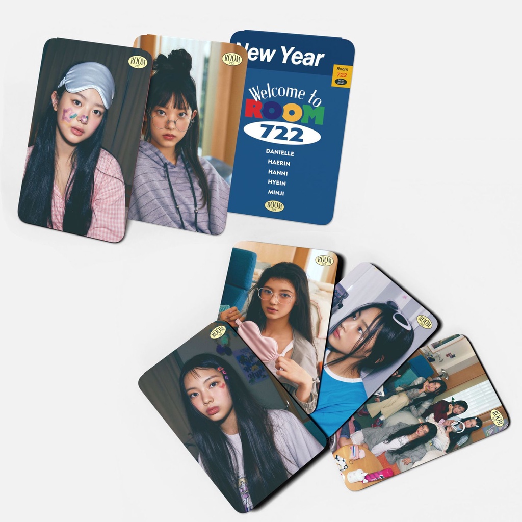 Set 8 Tấm Ảnh Lomo 722 Tấm Thẻ In Hình Các Thành Viên Nhóm Nhạc HANNI HAERIN HYEIN