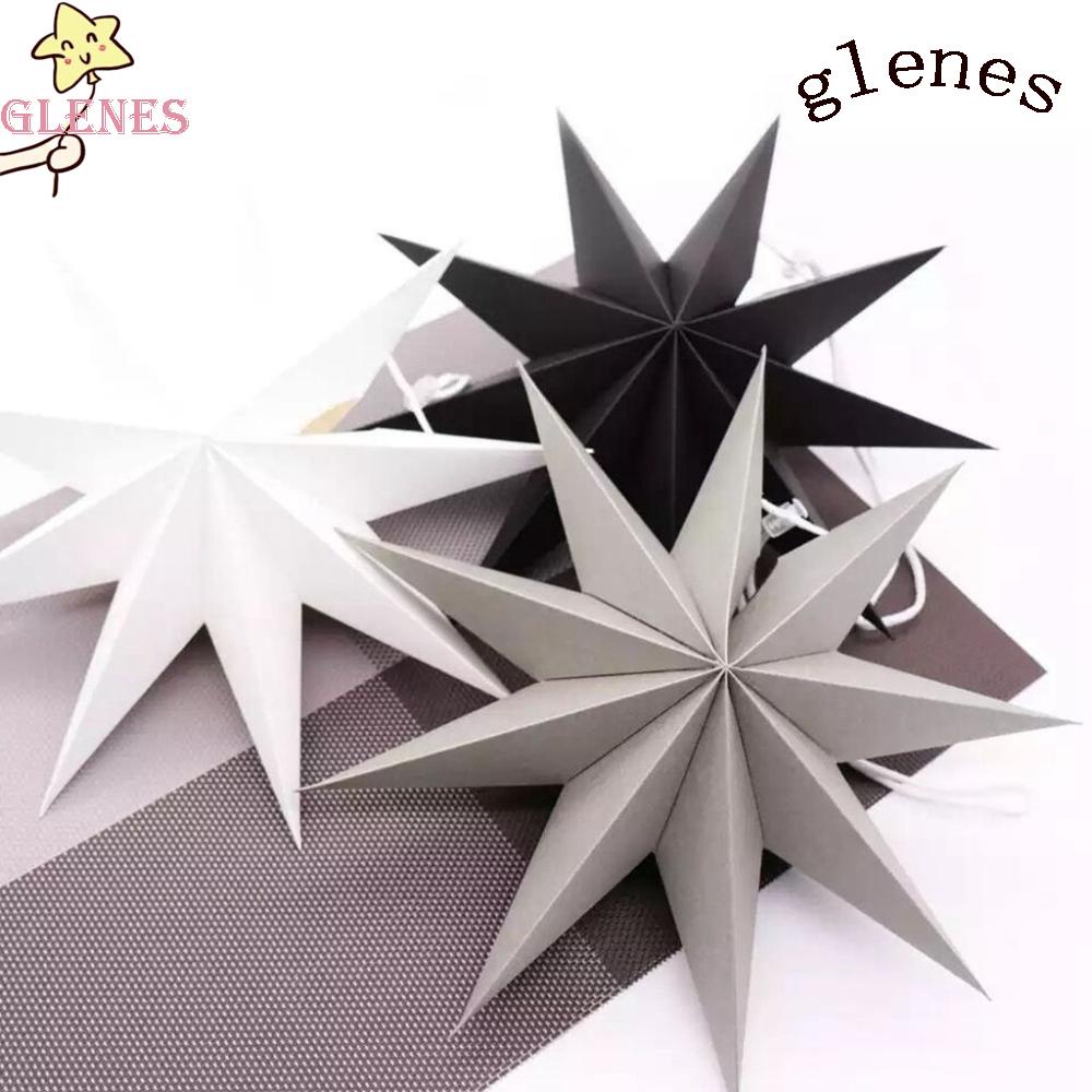 Glenes 1 Ngôi Sao Giấy Dạng Gập Có Thể Tái Sử Dụng Thời Trang Cho Tiệc Giáng Sinh