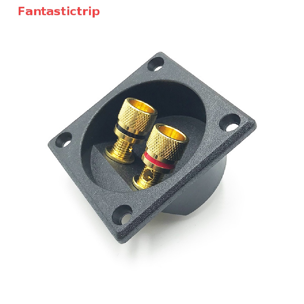 [Fantastictrip] Đầu Nối Dây Loa Âm Thanh Nổi Hình Cốc Lò Xo Tròn Mới Cho Xe Hơi