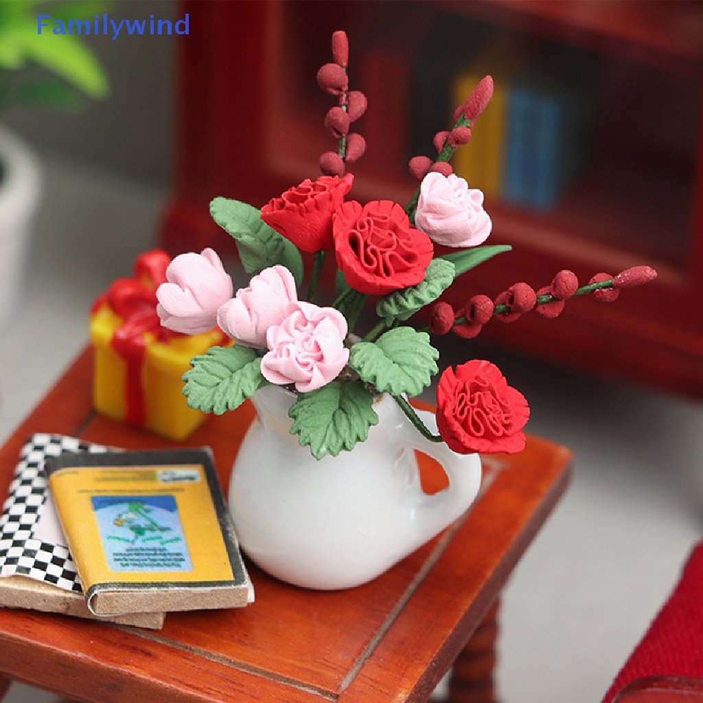 Mô Hình Hoa Hồng Trang Trí Nhà Búp Bê Tỉ Lệ 1: 12