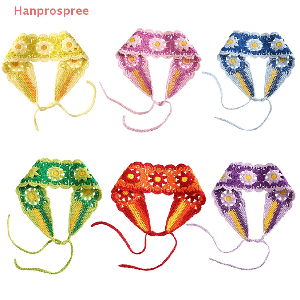 1 Băng Đô Đan Len Hình Hoa Nhiều Màu Sắc Cho Nữ