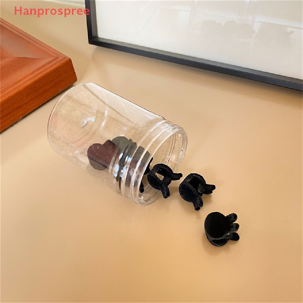 Set 10 Kẹp Tóc Hình Trái Tim / Thỏ Bằng Nhung Xinh Xắn