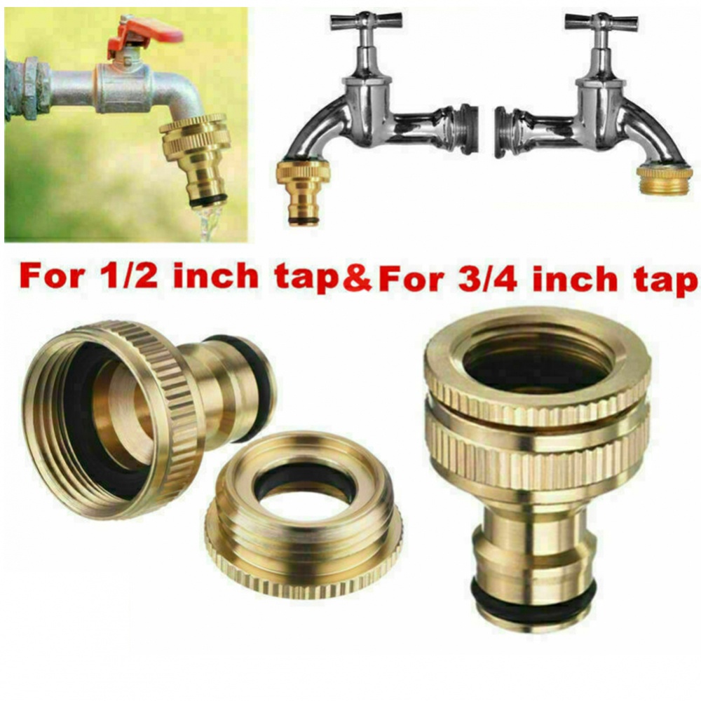 Đầu Nối Ống Nước 1 / 2in 3 / 4in Bằng Đồng Thau