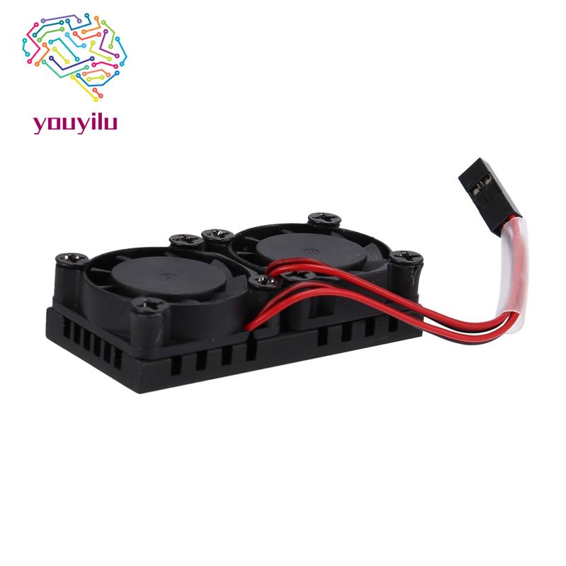Quạt Tản Nhiệt Kép Cho Raspberry Pi 4B / 3B +