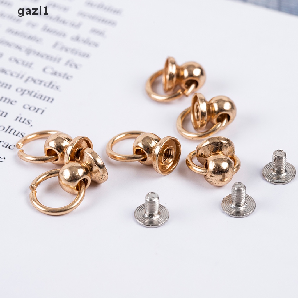 Set 10 Đinh Tán Kim Loại 8mm Nút Chữ O Cho Túi Xách / Điện Thoại
