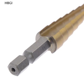 HBGI> 3-12mm Coated Stepped Drill Bits Hex Handle Drill Bit Metal Drilling Power Tool HOT