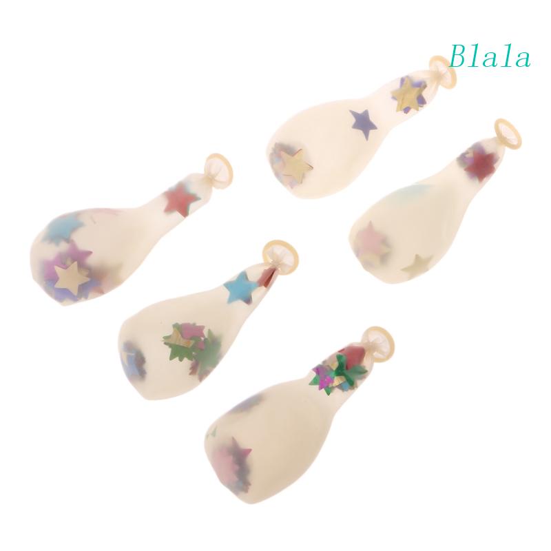 Bộ 5 Bong Bóng 12 Inch Hình Ngôi Sao Nhiều Màu Sắc Dùng Trang Trí Tiệc Cưới