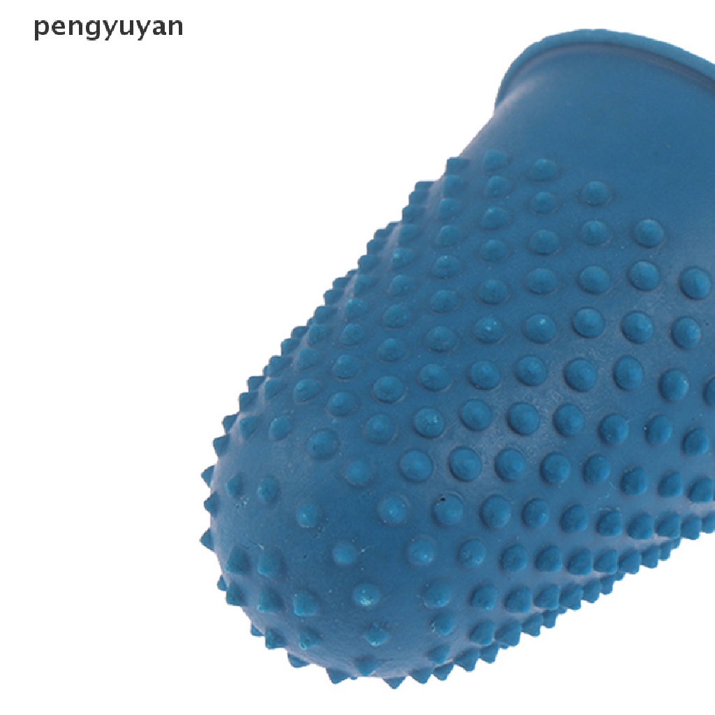 [pengyuyan] Set 5 Miếng Cao Su Hình Nón Bảo Vệ Ngón Tay May Vá Thủ Công [Mới]