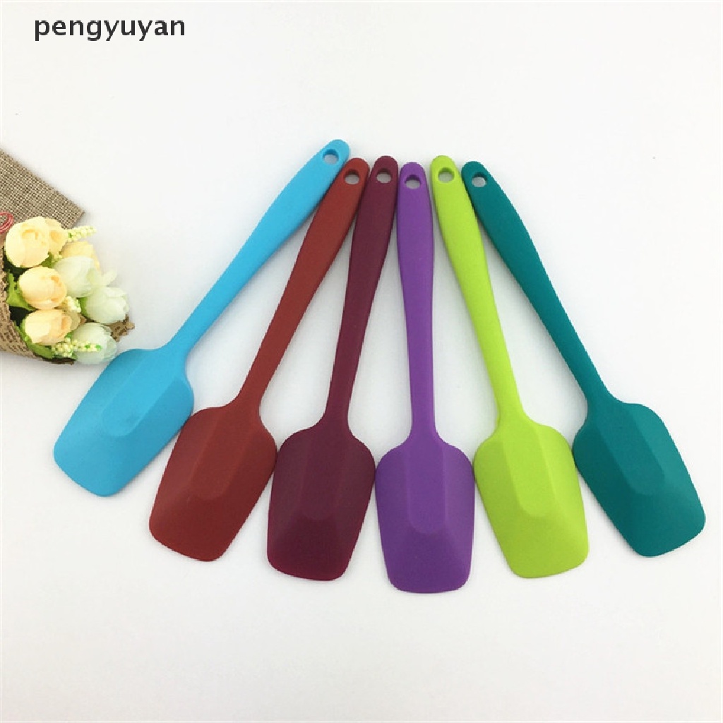 [pengyuyan] Muỗng Cao Su Silicone Làm Bánh Tích Hợp Chịu Nhiệt Độ Cao [Mới]