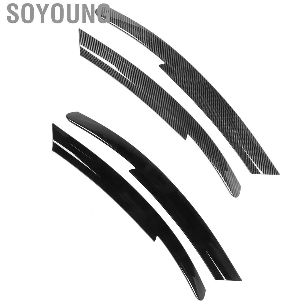 Soyoung Headlamp Eyelids Cover  Protective Scratch Resistant Headlight Eyebrow Trim Perfect Match 2Pcs for Commodore HSV