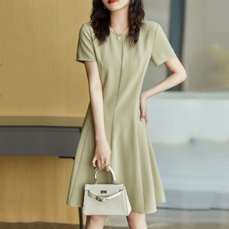 Đầm Tay Ngắn Phong Cách Hàn Quốc Thời Trang Mùa Hè Mới Cho Nữ