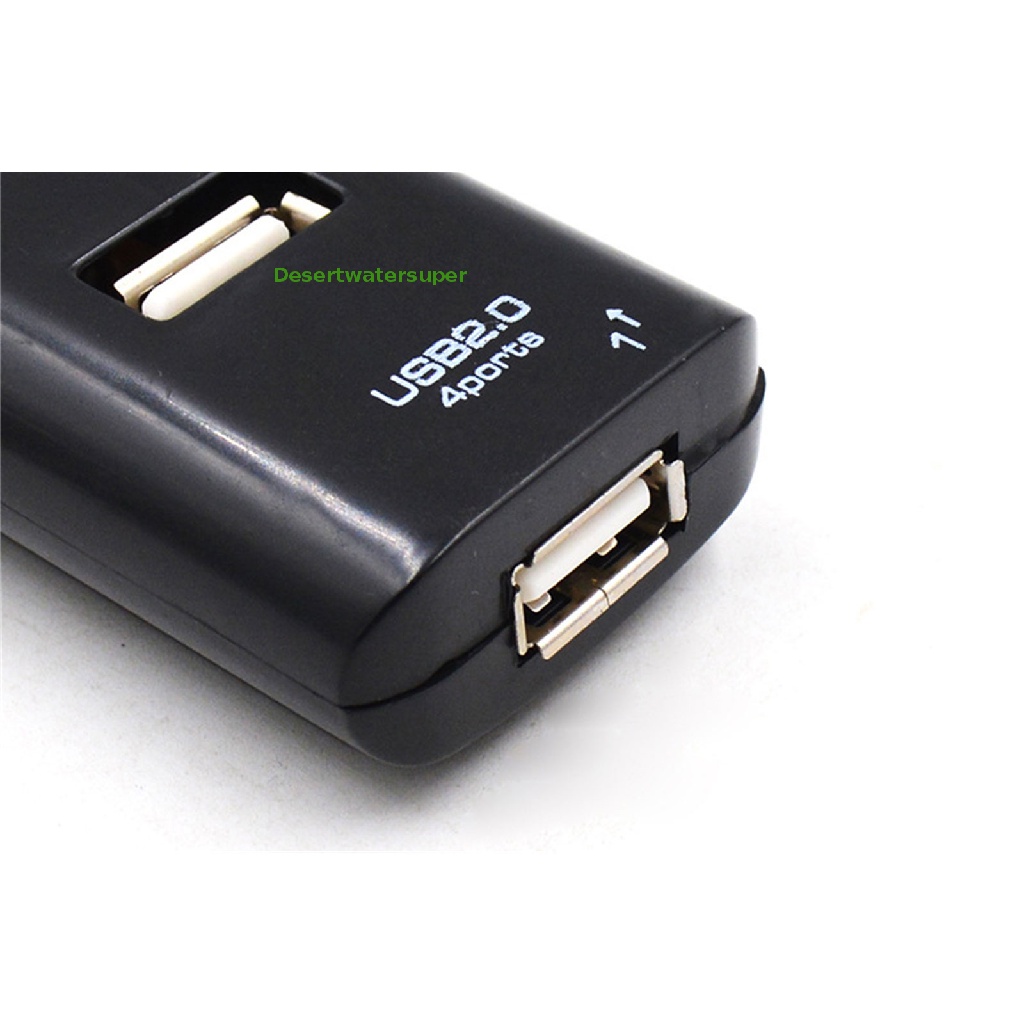 Bộ Chia 4 Cổng USB 2.0 Tốc Độ Cao Kèm Dây Cáp Cho Laptop