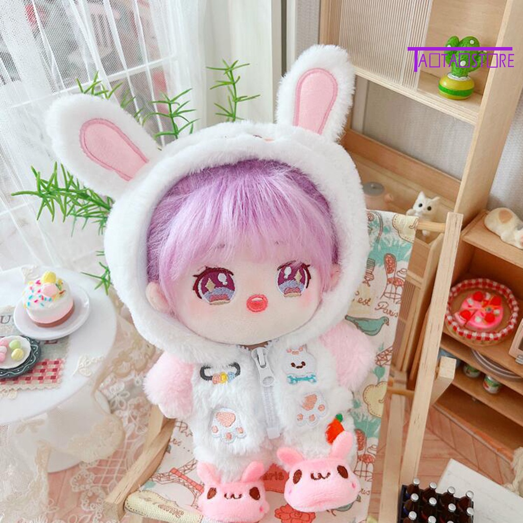 Bộ Búp Bê Gấu Và Thỏ Kèm Giày TTS Đáng Yêu Trang Trí Nhà Cửa